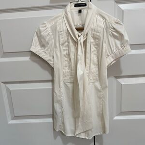 Express Cream Casual Button Down Shirt with Elegant Design